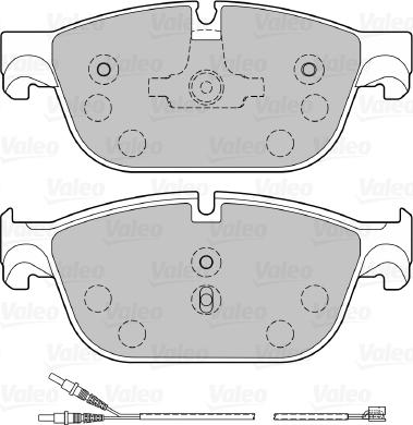 Valeo 601138 - Əyləc altlığı dəsti, əyləc diski furqanavto.az