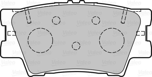 Valeo 601366 - Əyləc altlığı dəsti, əyləc diski furqanavto.az