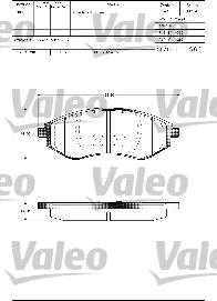 Valeo 601305 - Əyləc altlığı dəsti, əyləc diski furqanavto.az