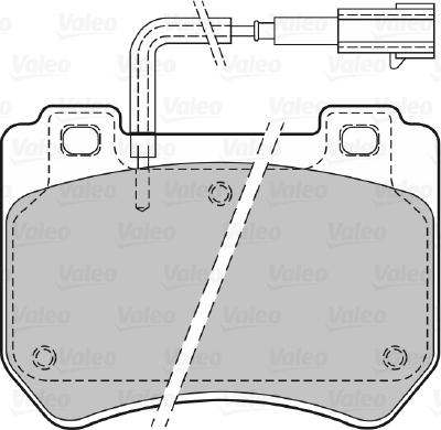 Valeo 601383 - Əyləc altlığı dəsti, əyləc diski furqanavto.az