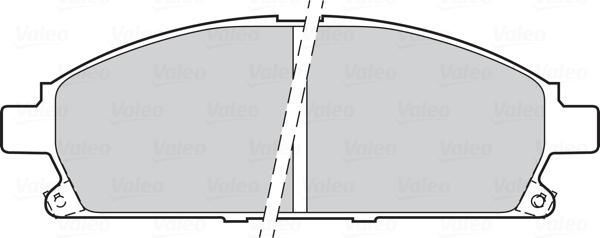 Valeo 670452 - Əyləc altlığı dəsti, əyləc diski furqanavto.az