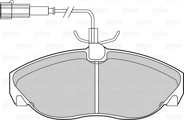 Valeo 670429 - Əyləc altlığı dəsti, əyləc diski furqanavto.az