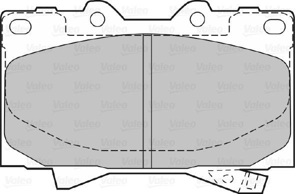 Valeo 670535 - Əyləc altlığı dəsti, əyləc diski furqanavto.az