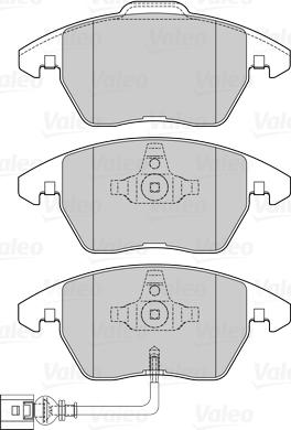 Valeo 670060 - Əyləc altlığı dəsti, əyləc diski furqanavto.az