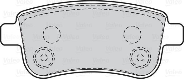 Valeo 670000 - Əyləc altlığı dəsti, əyləc diski furqanavto.az