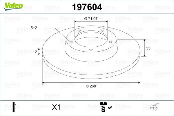 Valeo 197604 - Əyləc Diski furqanavto.az