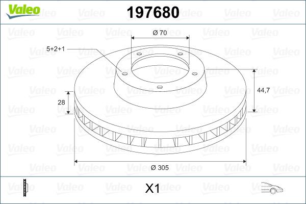 Valeo 197680 - Əyləc Diski furqanavto.az