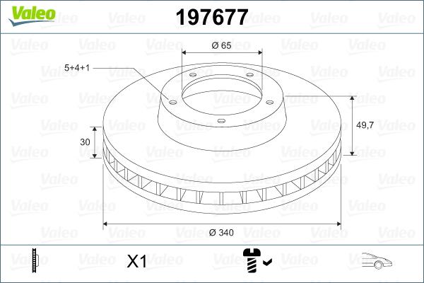 Valeo 197677 - Əyləc Diski furqanavto.az