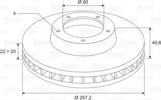 Valeo 297044 - Əyləc Diski furqanavto.az