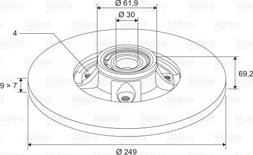 Valeo 197002 - Əyləc Diski furqanavto.az