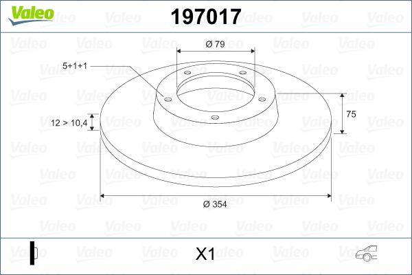 Valeo 197017 - Əyləc Diski furqanavto.az