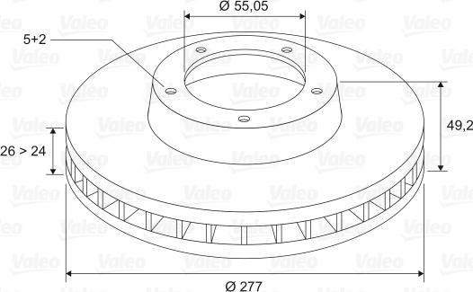 Valeo 197072 - Əyləc Diski furqanavto.az