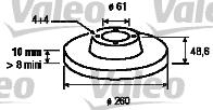 Valeo 197103 - Əyləc Diski furqanavto.az