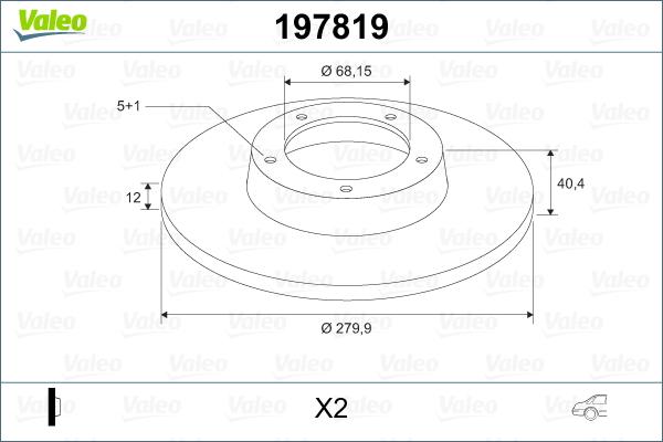 Valeo 197819 - Əyləc Diski furqanavto.az