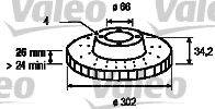 Valeo 197216 - Əyləc Diski furqanavto.az