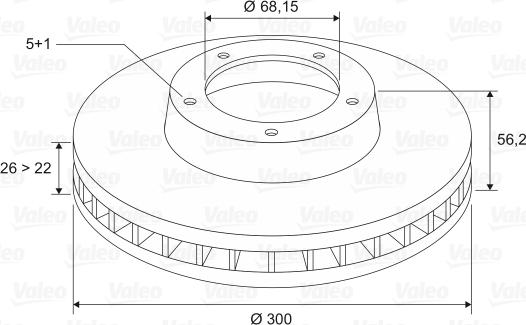 Valeo 197239 - Əyləc Diski furqanavto.az