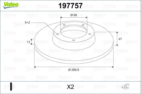 Valeo 197757 - Əyləc Diski furqanavto.az