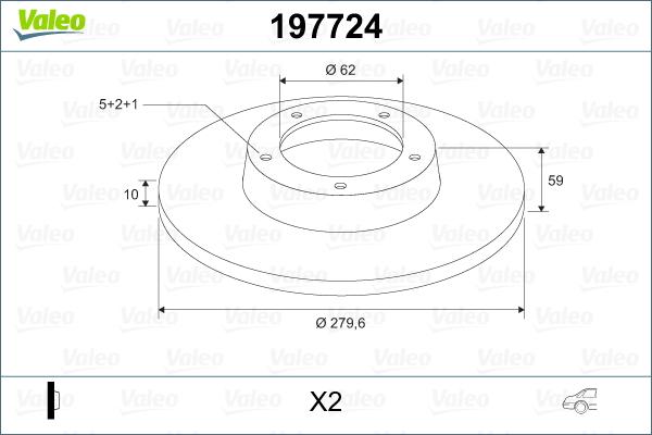 Valeo 197724 - Əyləc Diski furqanavto.az