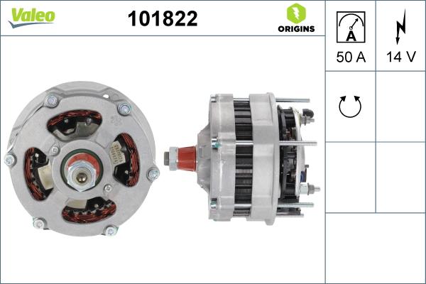 Valeo 101822 - Alternator furqanavto.az