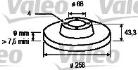 Valeo 186498 - Əyləc Diski furqanavto.az