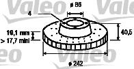 Valeo 186441 - Əyləc Diski furqanavto.az