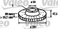 Valeo 186442 - Əyləc Diski furqanavto.az