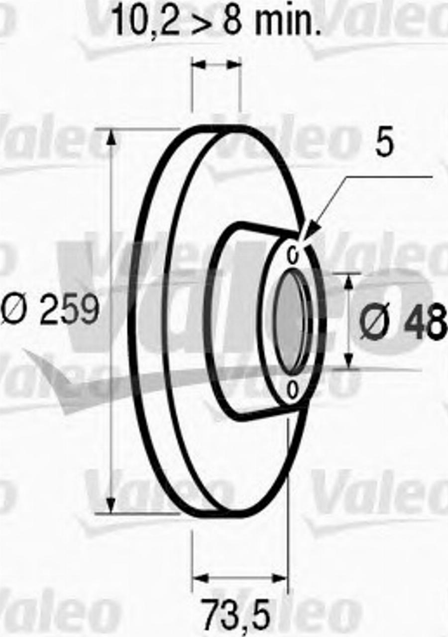 Valeo 186456 - Əyləc Diski furqanavto.az