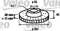 Valeo 186451 - Əyləc Diski furqanavto.az