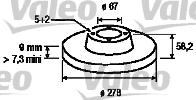 Valeo 186462 - Əyləc Diski furqanavto.az