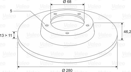 Valeo 186408 - Əyləc Diski furqanavto.az