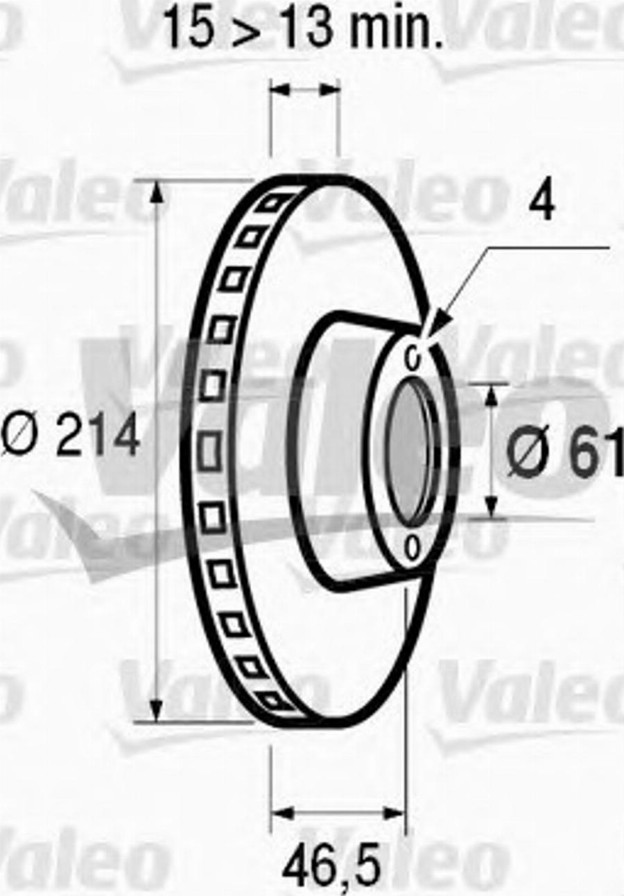 Valeo 186486 - Əyləc Diski furqanavto.az