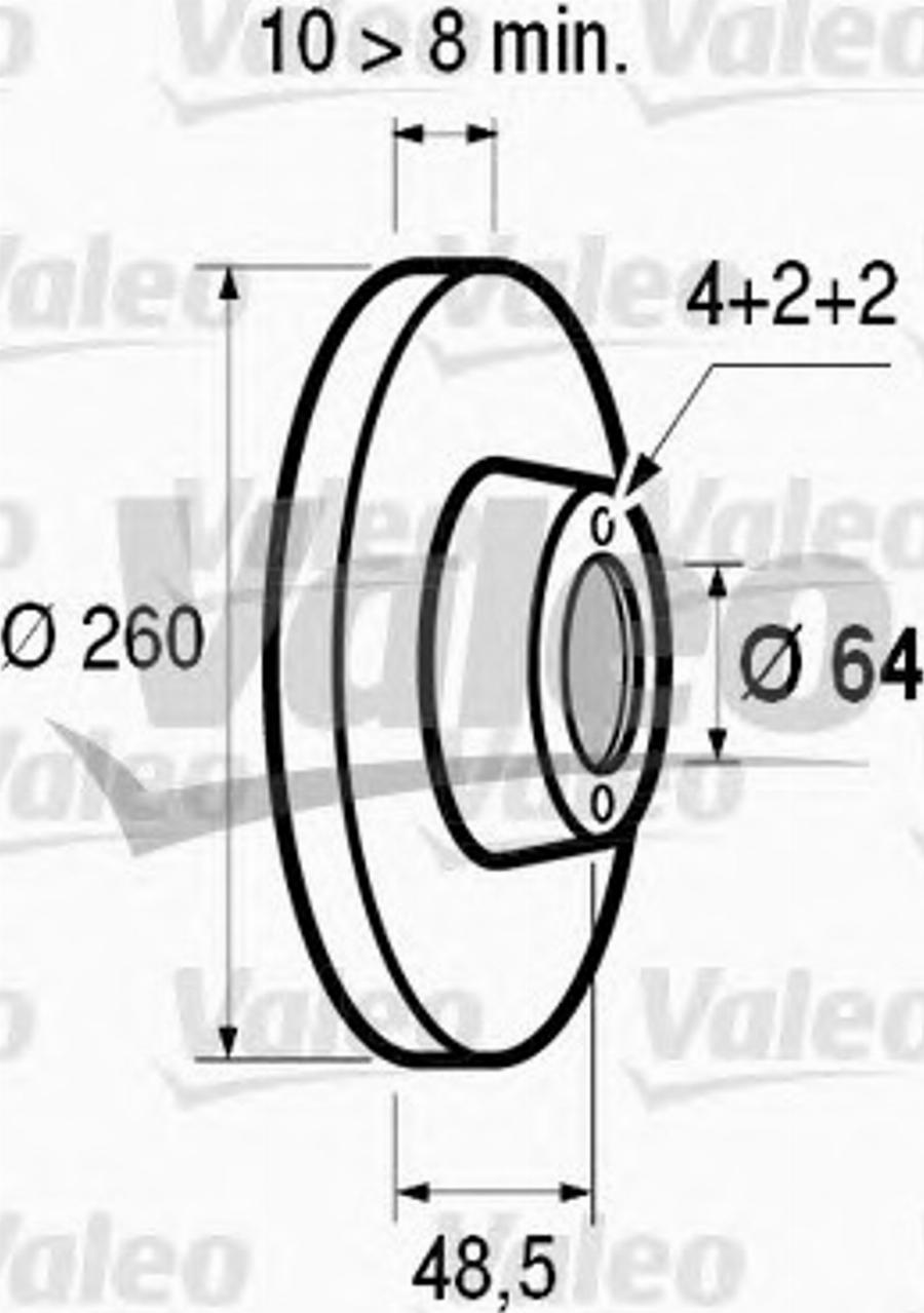 Valeo 186437 - Əyləc Diski furqanavto.az