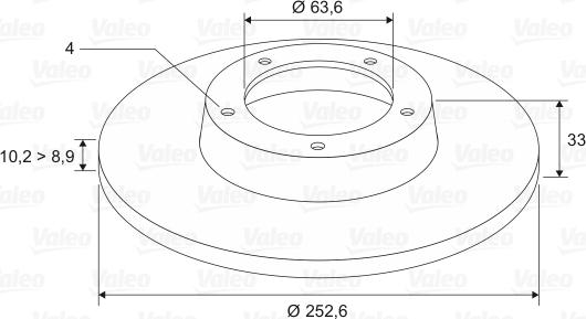 Valeo 297425 - Əyləc Diski furqanavto.az