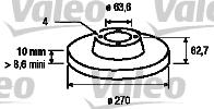 Valeo 186428 - Əyləc Diski furqanavto.az