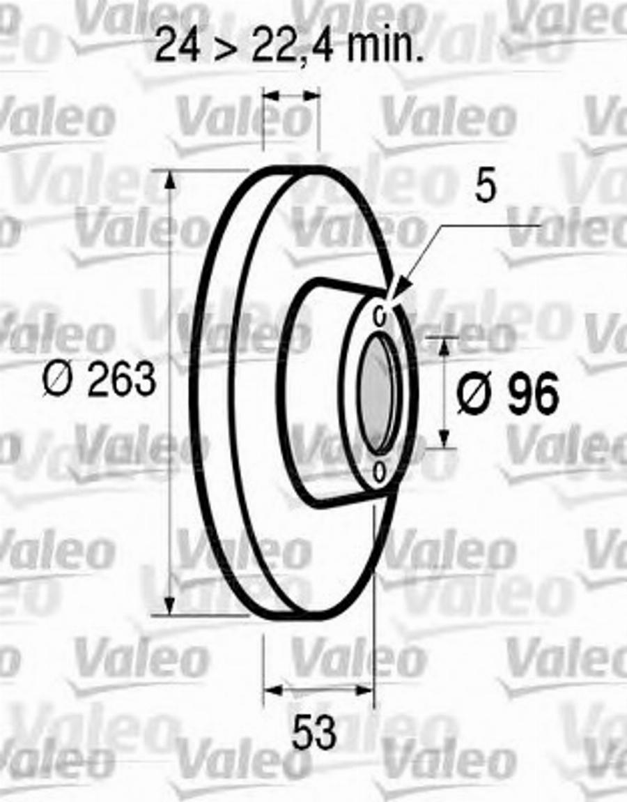 Valeo 186540 - Əyləc Diski furqanavto.az