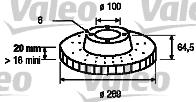 Valeo 186547 - Əyləc Diski furqanavto.az