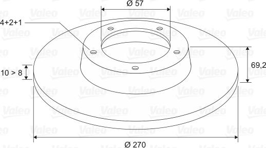 Valeo 186565 - Əyləc Diski furqanavto.az