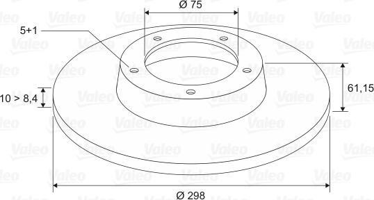 Valeo 186568 - Əyləc Diski furqanavto.az