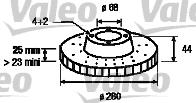 Valeo 186500 - Əyləc Diski furqanavto.az