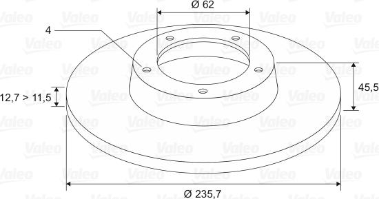 Valeo 186530 - Əyləc Diski furqanavto.az