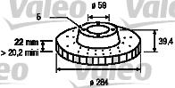 Valeo 186643 - Əyləc Diski furqanavto.az