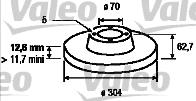 Valeo 186642 - Əyləc Diski furqanavto.az