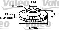 Valeo 186664 - Əyləc Diski furqanavto.az