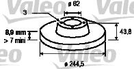 Valeo 186143 - Əyləc Diski furqanavto.az