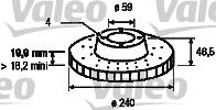 Valeo 186156 - Əyləc Diski furqanavto.az