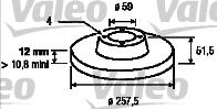 Valeo 186150 - Əyləc Diski furqanavto.az