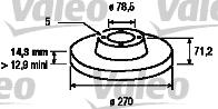 Valeo 186169 - Əyləc Diski furqanavto.az