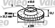 Valeo 186165 - Əyləc Diski furqanavto.az