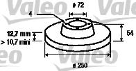 Valeo 186110 - Əyləc Diski furqanavto.az