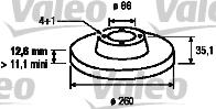 Valeo 186118 - Əyləc Diski furqanavto.az